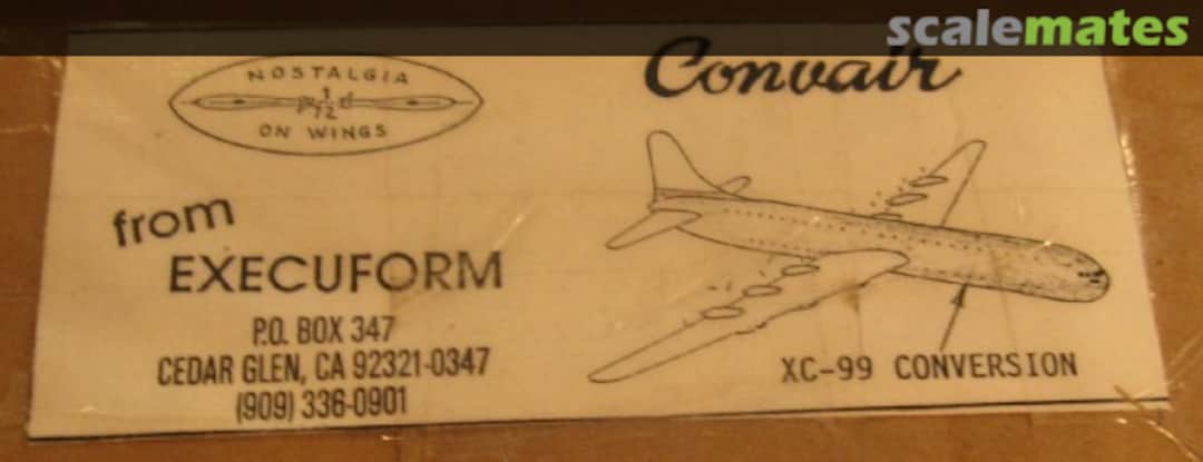 Boxart Convair XC-99 Conversion Execuform Boxart Convair XC-99 Conversion Execuform
