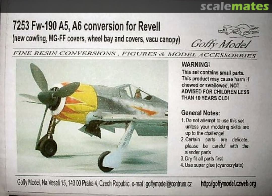 Boxart Fw-190 A5, A6 conversion for Revell 7253 Goffy Model Boxart Fw-190 A5, A6 conversion for Revell 7253 Goffy Model
