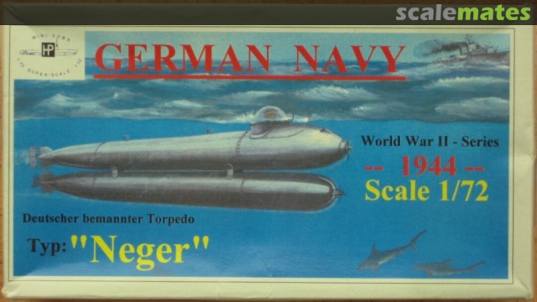 Boxart Deutscher bemannter Torpedo "Neger" 1944 72-KKM-001 HP-Models Boxart Deutscher bemannter Torpedo "Neger" 1944 72-KKM-001 HP-Models