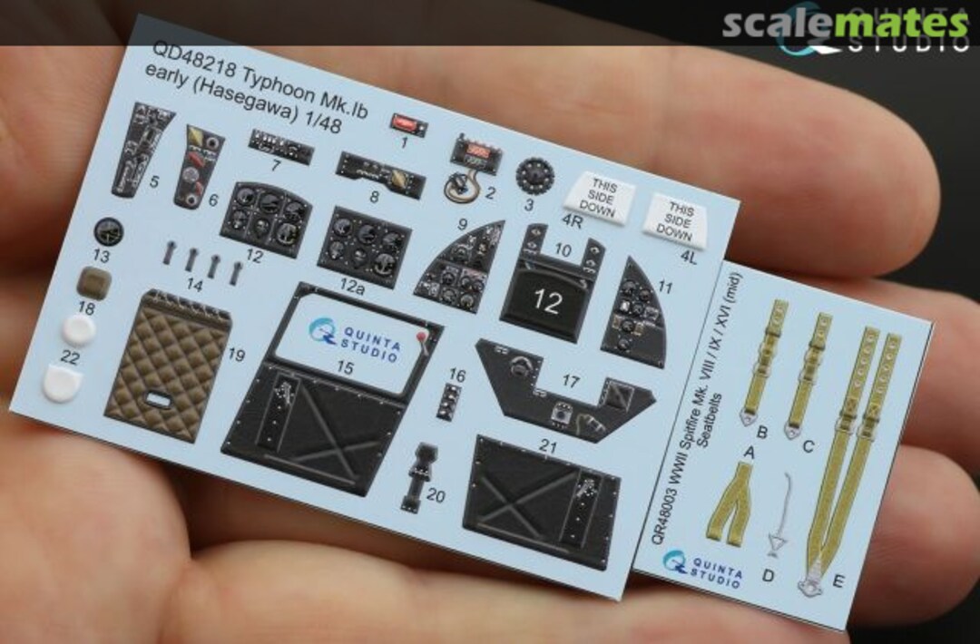 Contents Typhoon Mk.1b (early) interior 3D decals QD48218 Quinta Studio Contents Typhoon Mk.1b (early) interior 3D decals QD48218 Quinta Studio