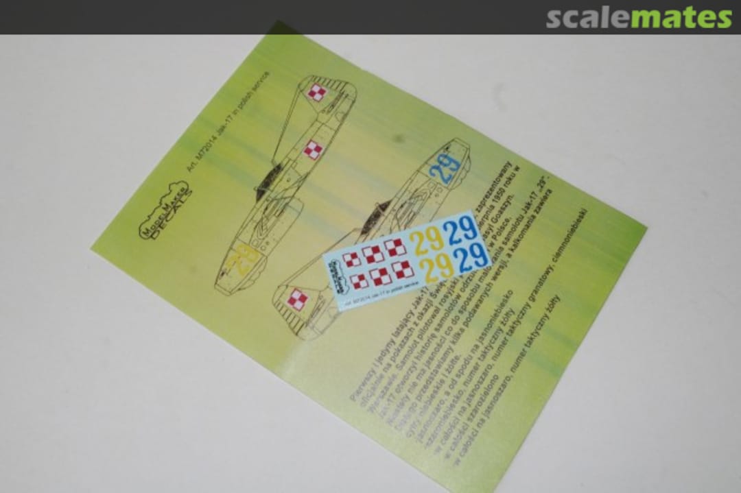 Boxart Jak-17 in Polish service M72014 ModelMaker Boxart Jak-17 in Polish service M72014 ModelMaker