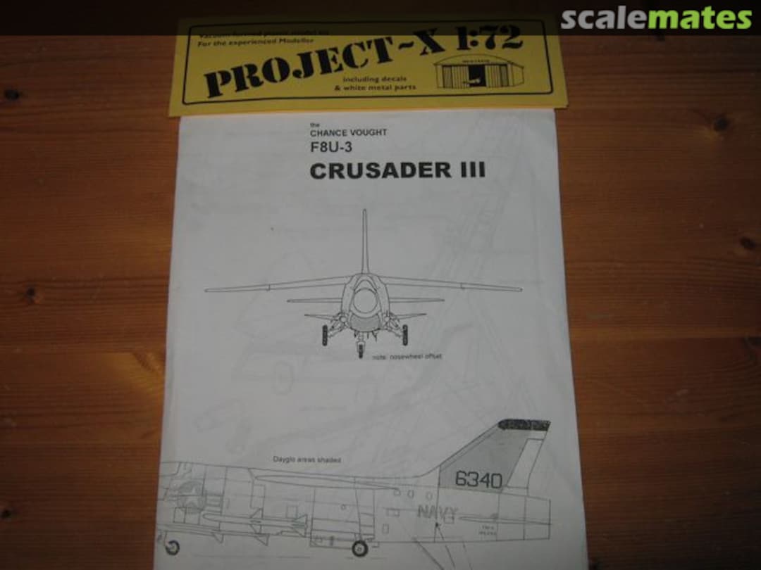 Boxart Chance Vought F8U-3 Crusader III PX-032 Maintrack Models Boxart Chance Vought F8U-3 Crusader III PX-032 Maintrack Models