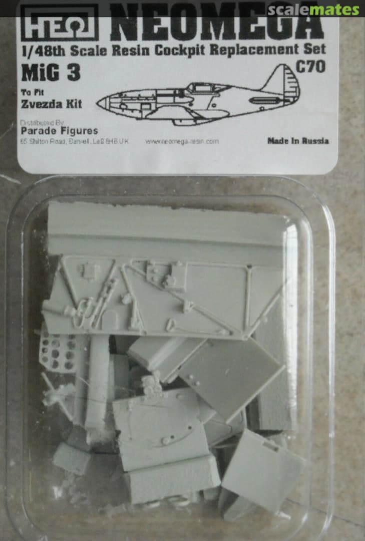 Boxart MiG 3 Cockpit Set C70 NeOmega Boxart MiG 3 Cockpit Set C70 NeOmega