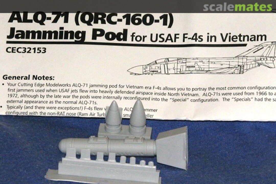 Boxart ALQ-71 (V)-2 [QRC-160-1] Jamming Pod - F-4 Configuration CEC32153 Cutting Edge Modelworks