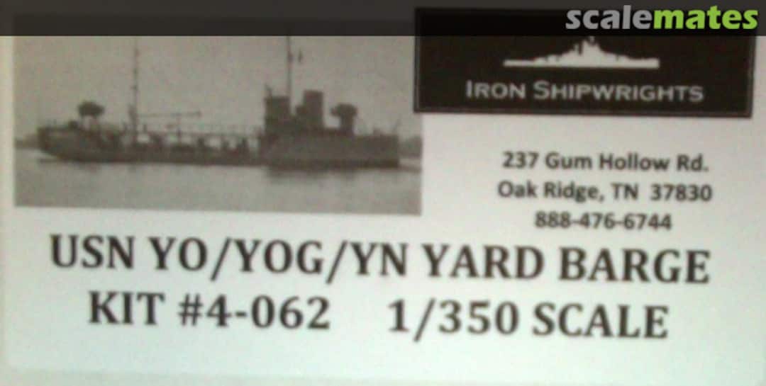 Boxart Type YO/YOG/YN Yard Barge 4-062 Iron Shipwrights