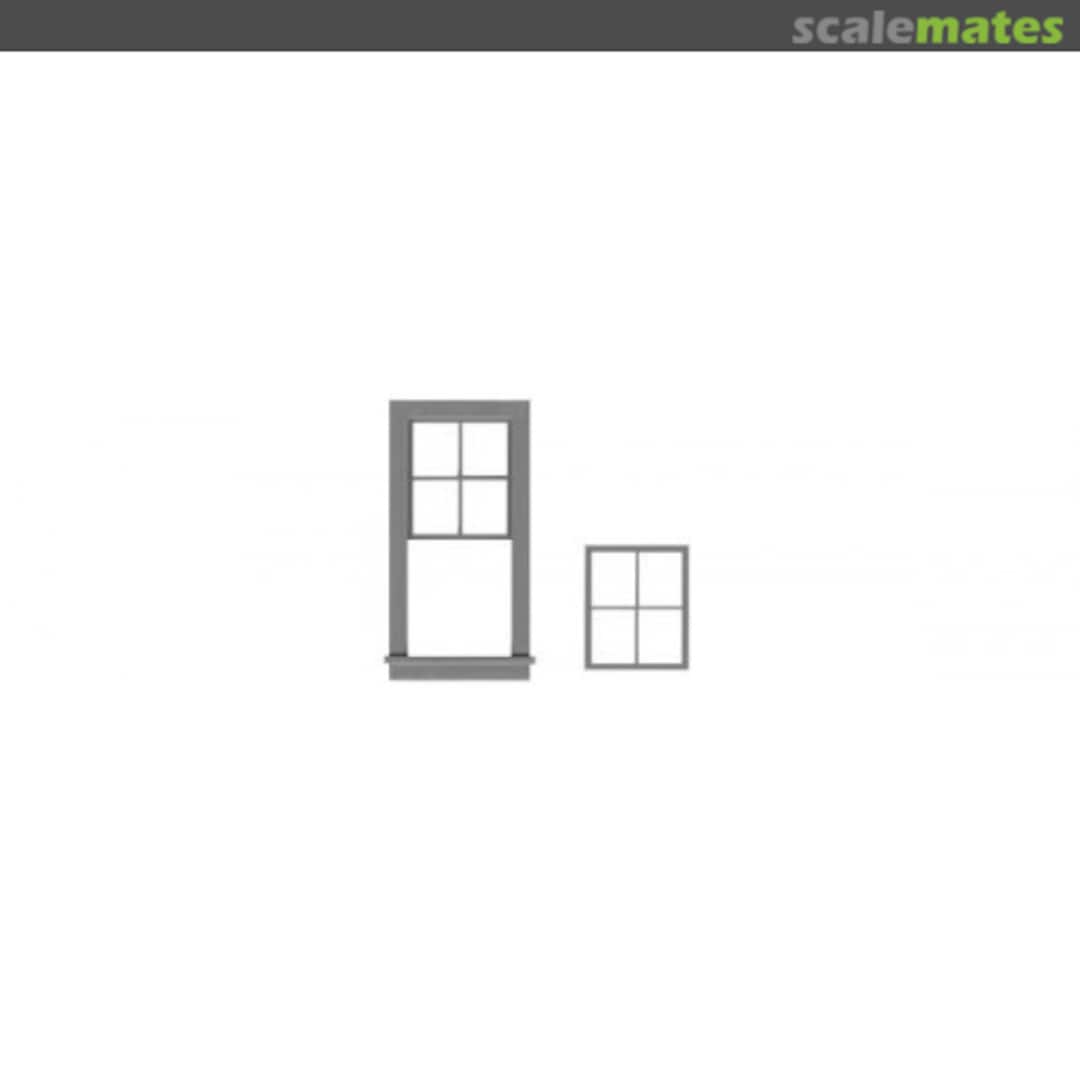 Boxart 4/4 Double Hung Window (6 Pcs.) 2022 Tichy Train Group Boxart 4/4 Double Hung Window (6 Pcs.) 2022 Tichy Train Group