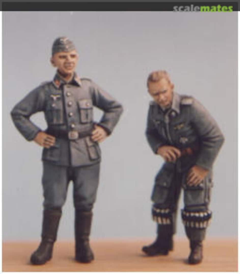 Boxart Pilot für Me 109 (aussteigend) und Wehrmachtsangehöriger KSHG 12 Hecker & Goros Boxart Pilot für Me 109 (aussteigend) und Wehrmachtsangehöriger KSHG 12 Hecker & Goros