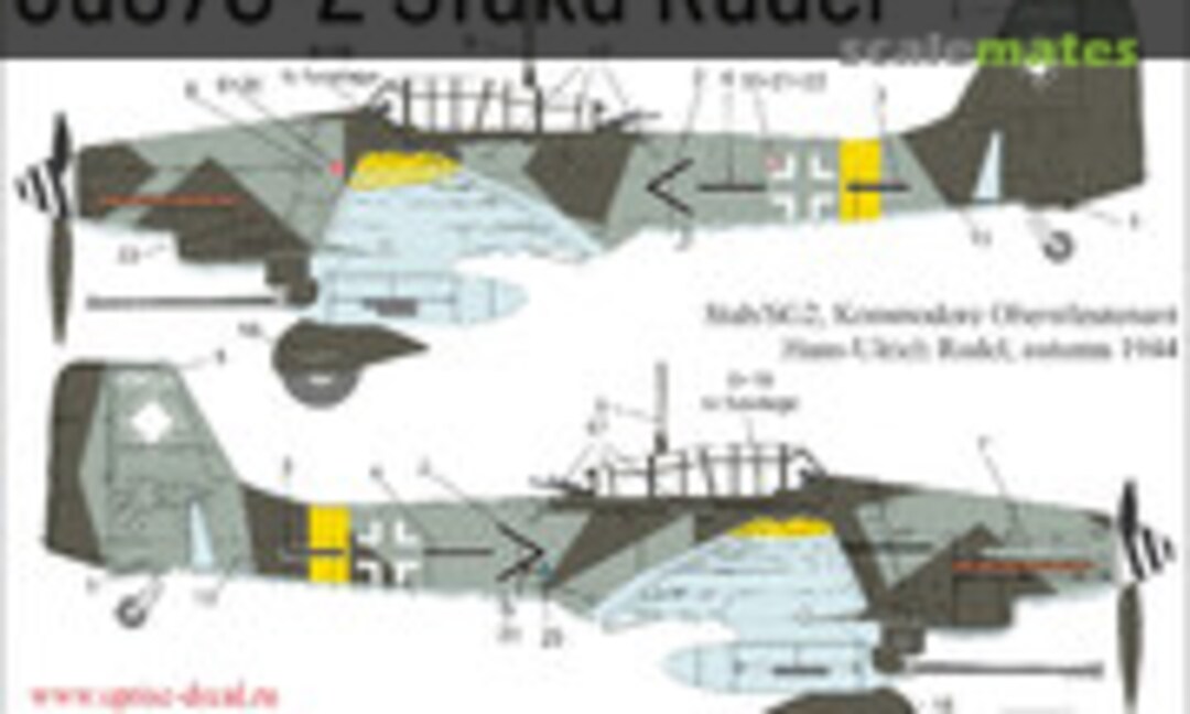 1:48 Ju87G-2 Stuka Rudel'44 with stencils (UpRise Decal UR48143) UR48143