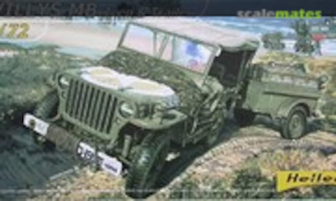 1:72 Willys MB Jeep & Trailer (Heller 79997) 79997