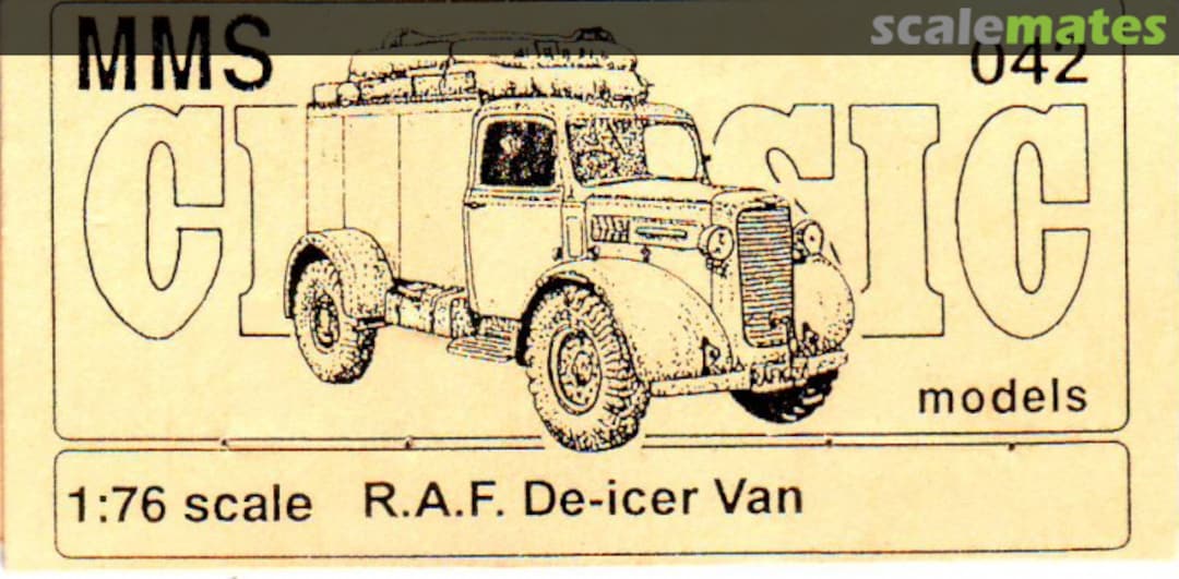 Boxart RAF de-icer van 042 MMS Models Boxart RAF de-icer van 042 MMS Models