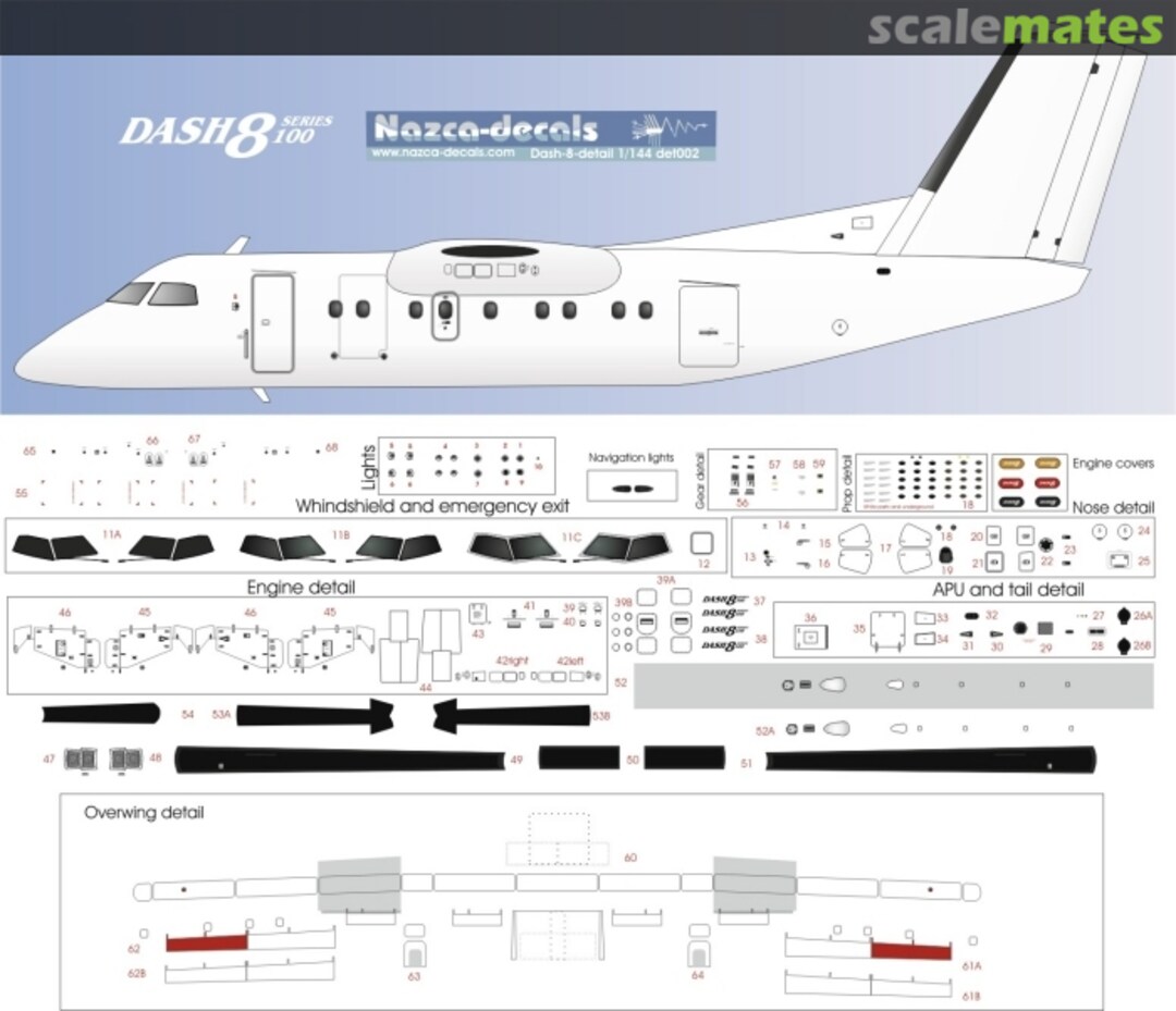 Boxart Dash-8-100/300 det002 Nazca decals