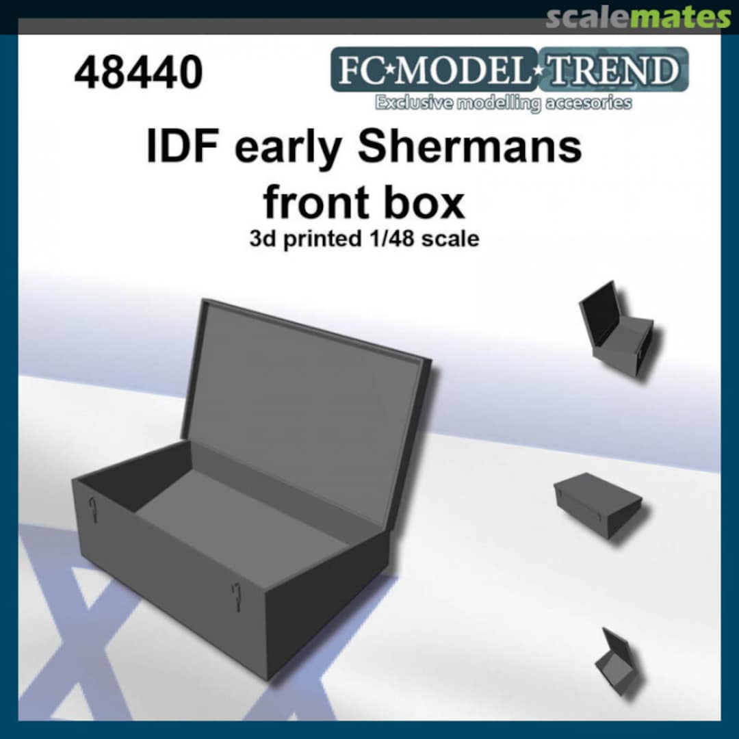Boxart IDF early Sherman front box 48440 FC Model Trend Boxart IDF early Sherman front box 48440 FC Model Trend