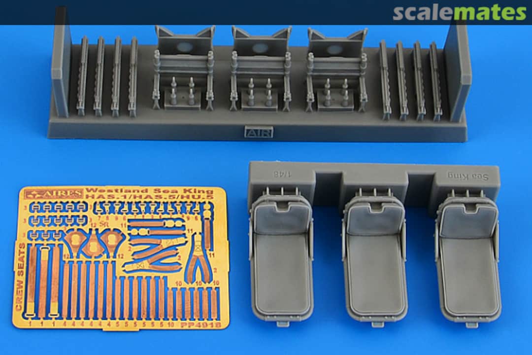 Boxart Westland Sea King HAS.1/HAS.5/HU.5 Crew Seats (Airfix) 4918 Aires Boxart Westland Sea King HAS.1/HAS.5/HU.5 Crew Seats (Airfix) 4918 Aires