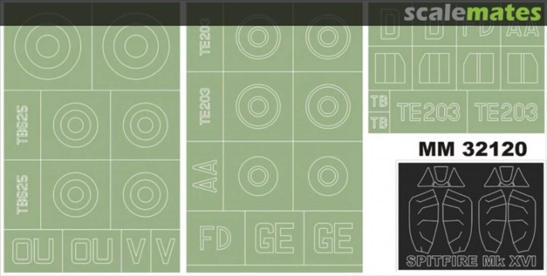 Boxart Spitfire Mk XVI MM32120 Montex Boxart Spitfire Mk XVI MM32120 Montex