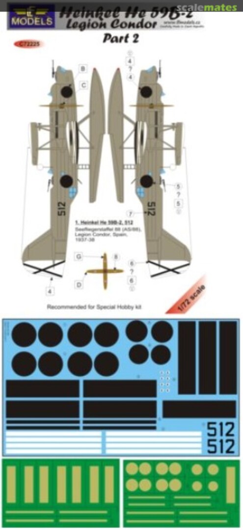 Boxart Heinkel He.59B-2 Legion Condor Part 2 C72225 LF Models Boxart Heinkel He.59B-2 Legion Condor Part 2 C72225 LF Models