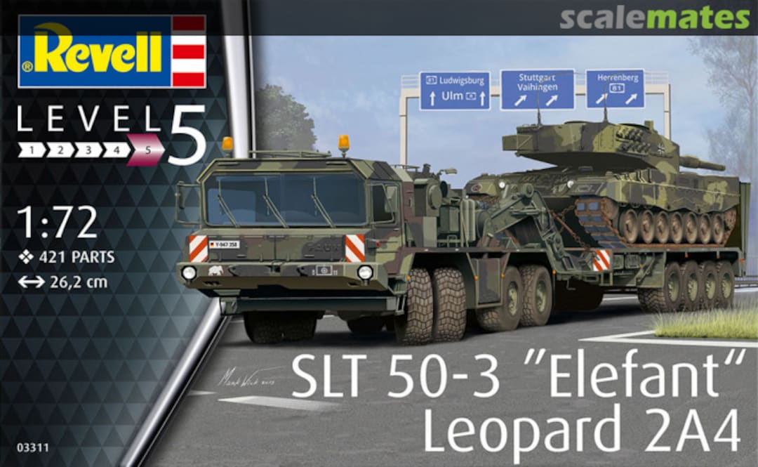 Boxart SLT 50-3 ‘Elefant‘ & Leopard 2A4 03311 Revell Boxart SLT 50-3 ‘Elefant‘ & Leopard 2A4 03311 Revell
