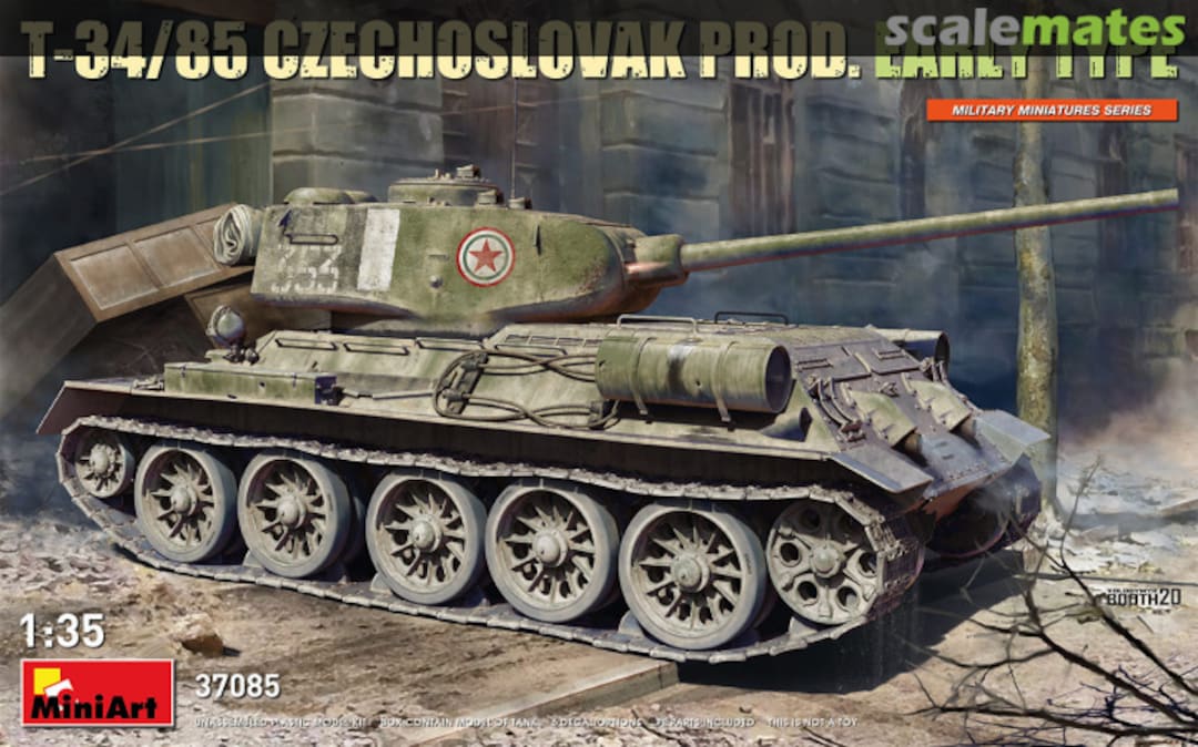 Boxart T-34/85 Czechoslovak Prod. 37085 MiniArt Boxart T-34/85 Czechoslovak Prod. 37085 MiniArt
