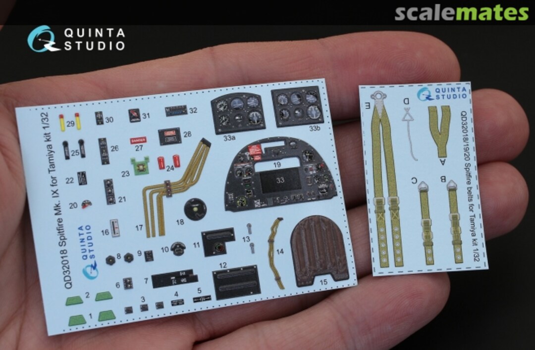 Contents Spitfire Mk.IX interior 3D decals QD32018 Quinta Studio Contents Spitfire Mk.IX interior 3D decals QD32018 Quinta Studio