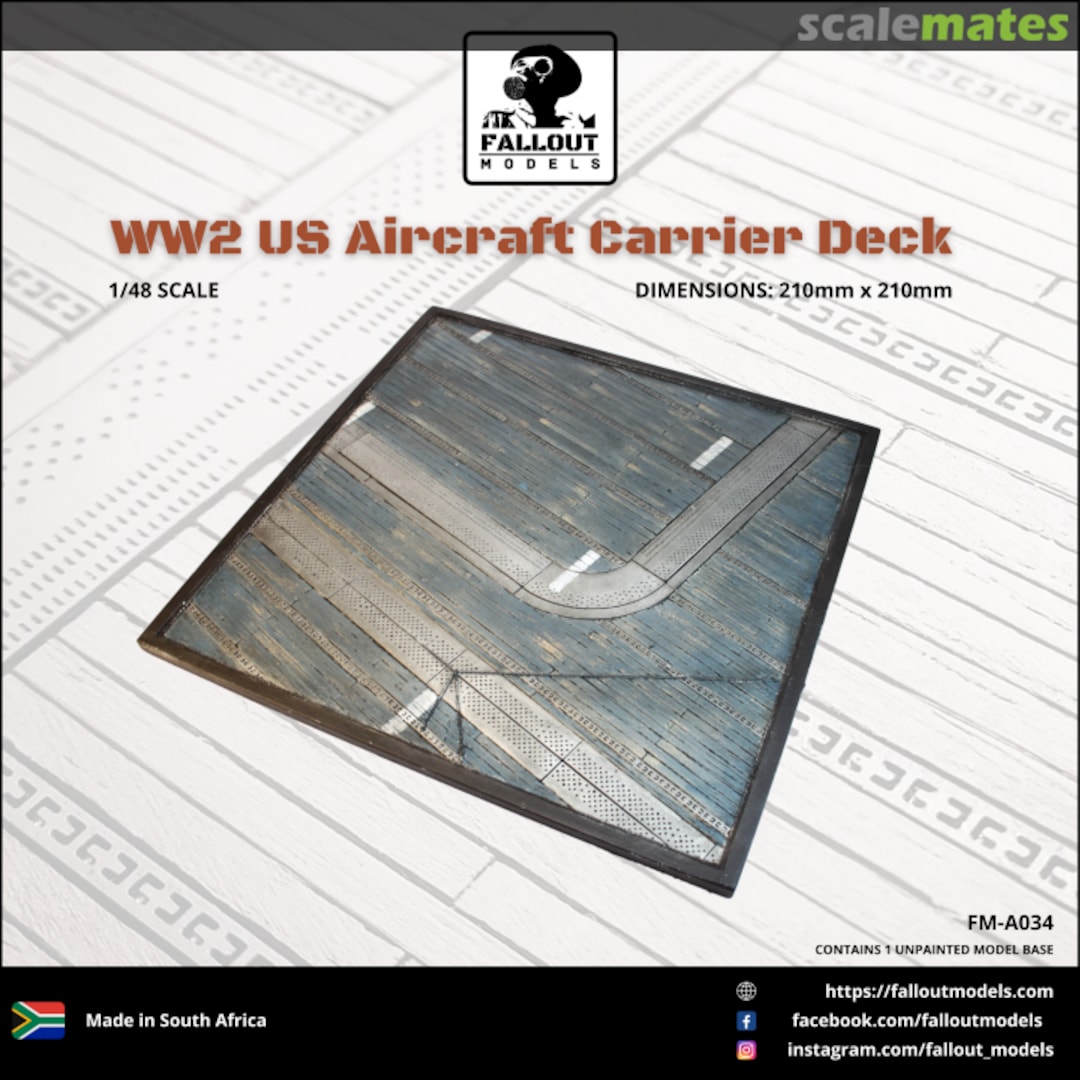 Boxart WW2 US Aircraft Carrier Deck FM-A034 Fallout Models Boxart WW2 US Aircraft Carrier Deck FM-A034 Fallout Models