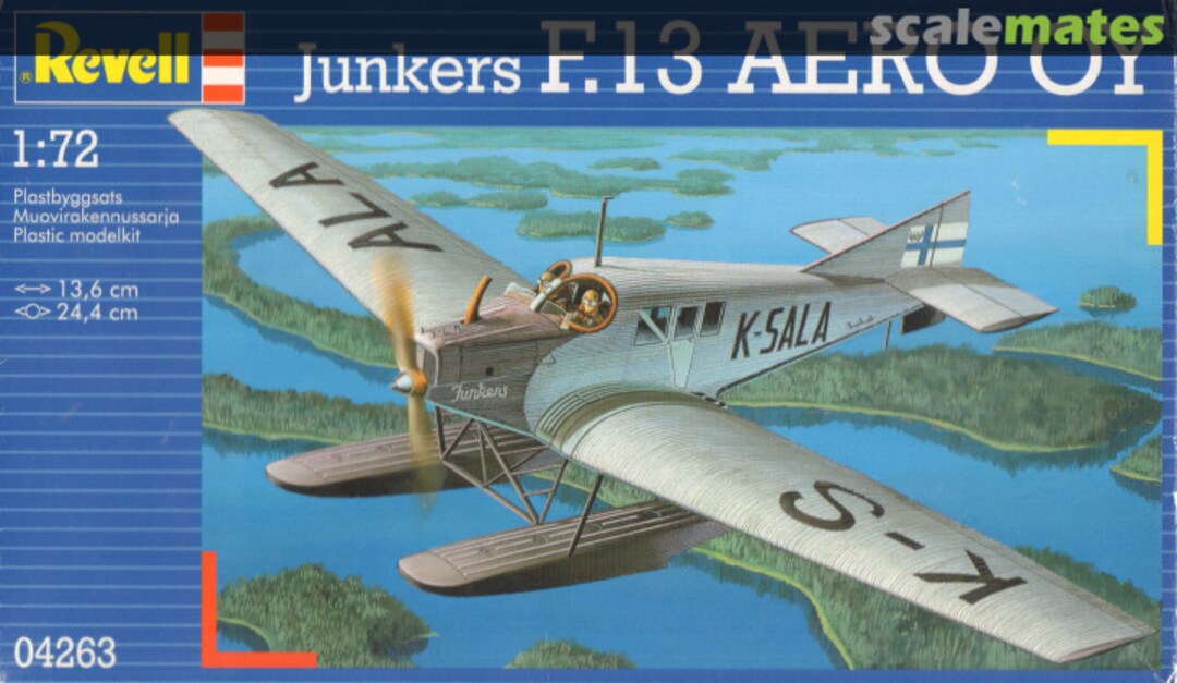 Boxart Junkers F.13 Aero Oy 04263 Revell