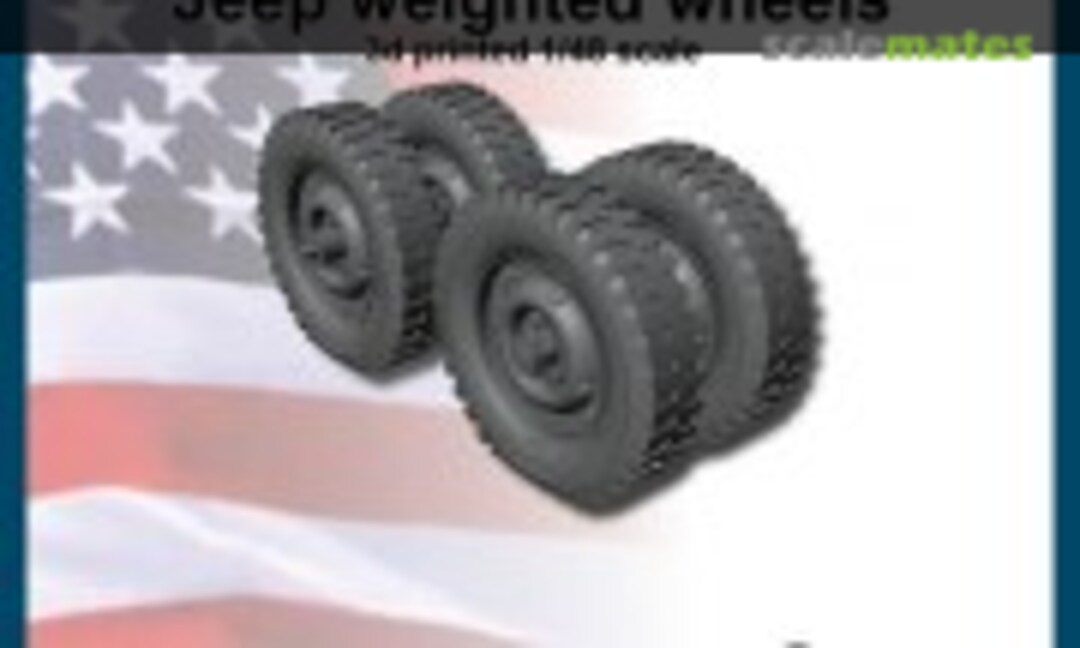 1:48 Jeep weighted wheels (FC Model Trend 48442) 48442