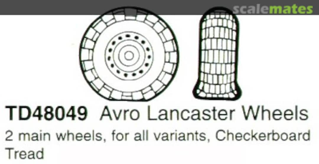 Boxart Avro Lancaster Main Wheels - Checkerboard Tread 48049 True Details Boxart Avro Lancaster Main Wheels - Checkerboard Tread 48049 True Details