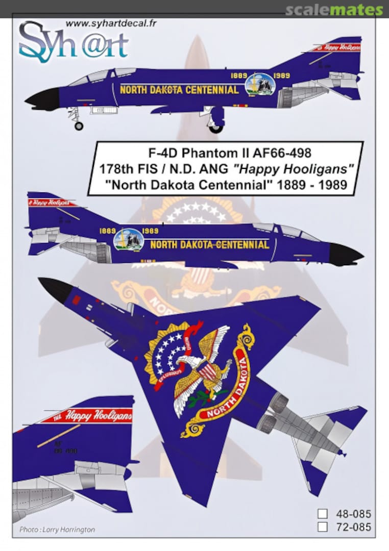 Boxart F-4D Phantom II AF66-498 72-085 Syhart