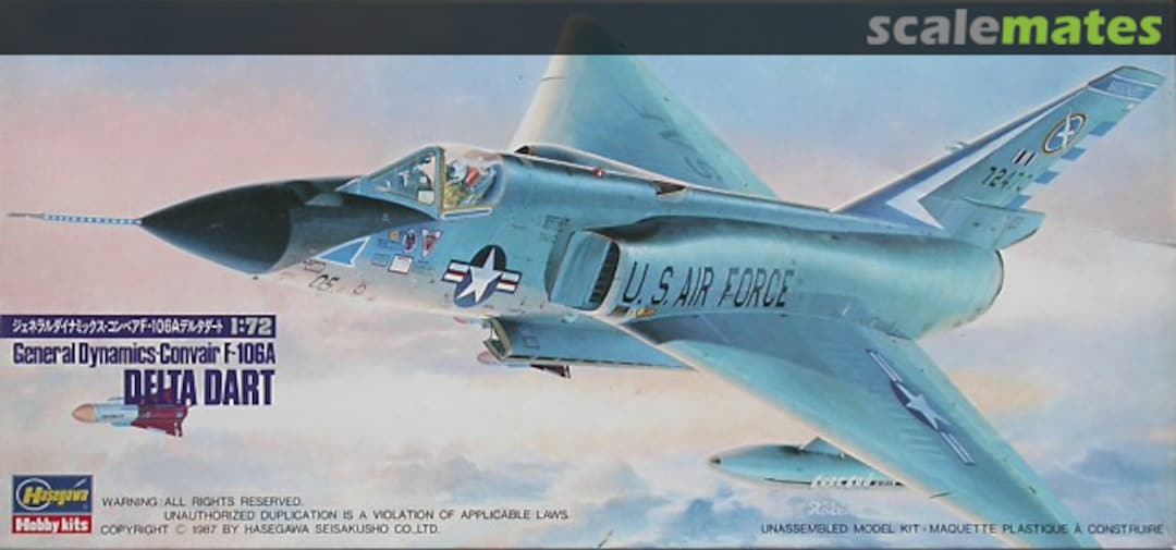 Boxart F-106A Delta Dart 714 Hasegawa Boxart F-106A Delta Dart 714 Hasegawa