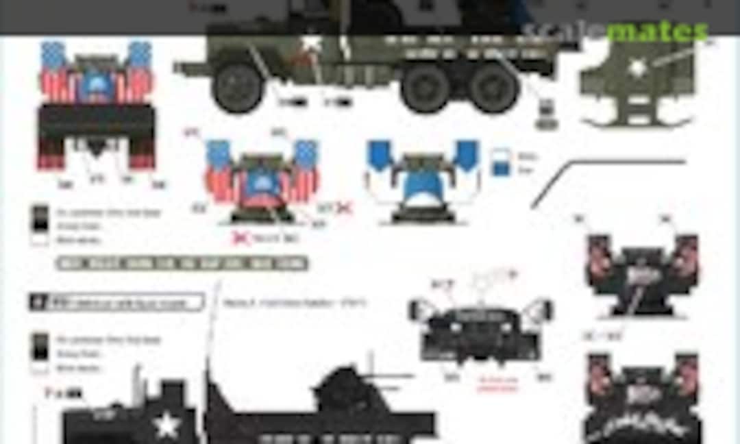 1:35 Vietnam Gun Trucks # 4. Quad .50 cal gun truck (Star Decals 35-C1197) 35-C1197