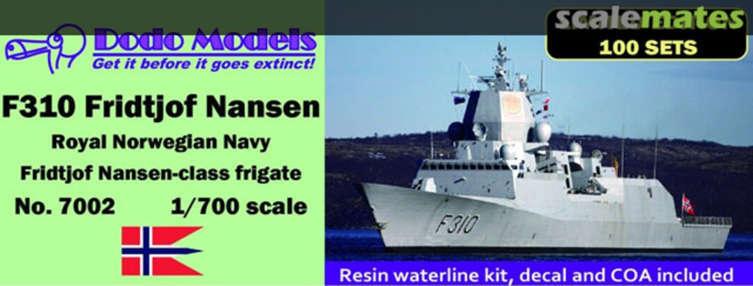Boxart F310 Fridtjof Nansen 70002 Dodo Models