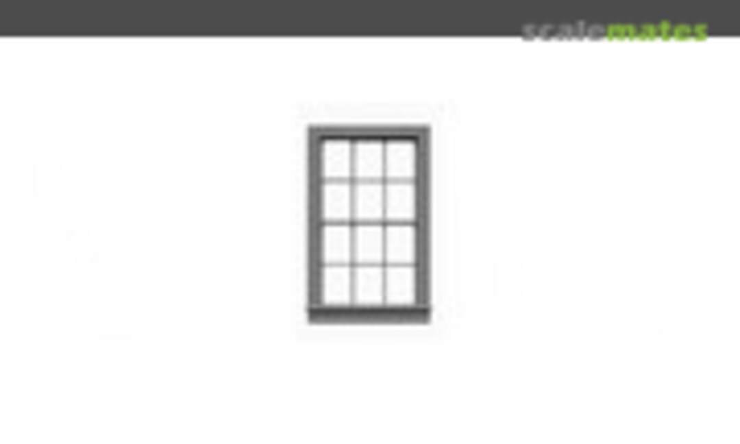 1:48 6/6 Double Hung Windows (6 Pcs.) (Tichy Train Group 2006) 2006