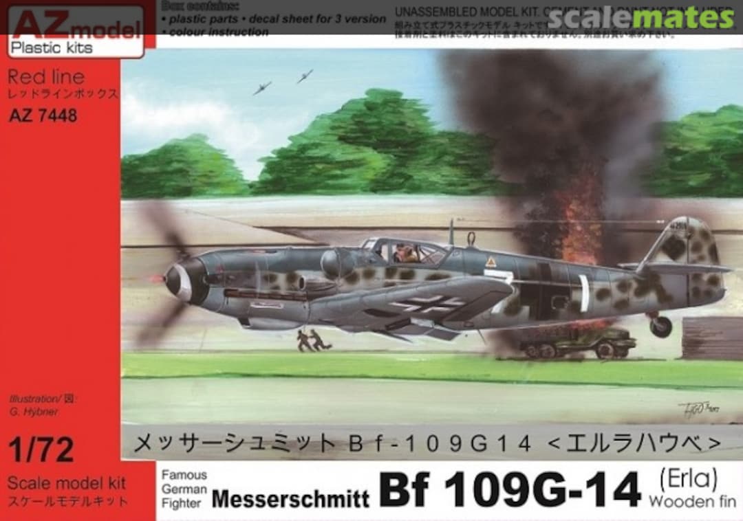 Boxart Messerschmitt Bf 109G-14 AZ7448 AZmodel Boxart Messerschmitt Bf 109G-14 AZ7448 AZmodel