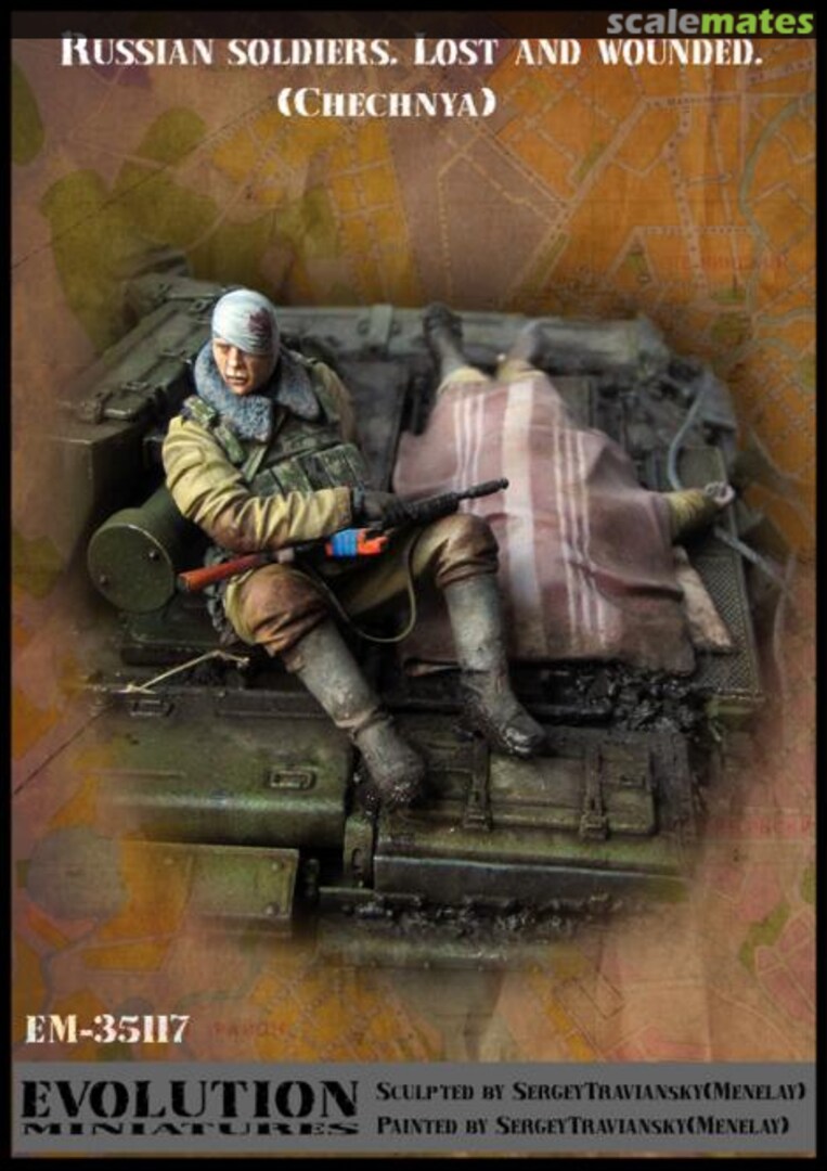Boxart Russian Soldiers, Wounded & Fallen EM-35117 Evolution Miniatures Boxart Russian Soldiers, Wounded & Fallen EM-35117 Evolution Miniatures