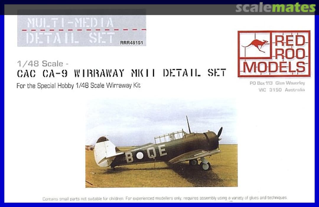 Boxart CAC CA-9 Wirraway MkII Detail Set RRR48151 Red Roo Models