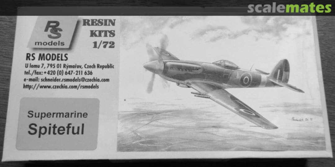 Boxart Supermarine Spiteful 7235 RS Models Boxart Supermarine Spiteful 7235 RS Models