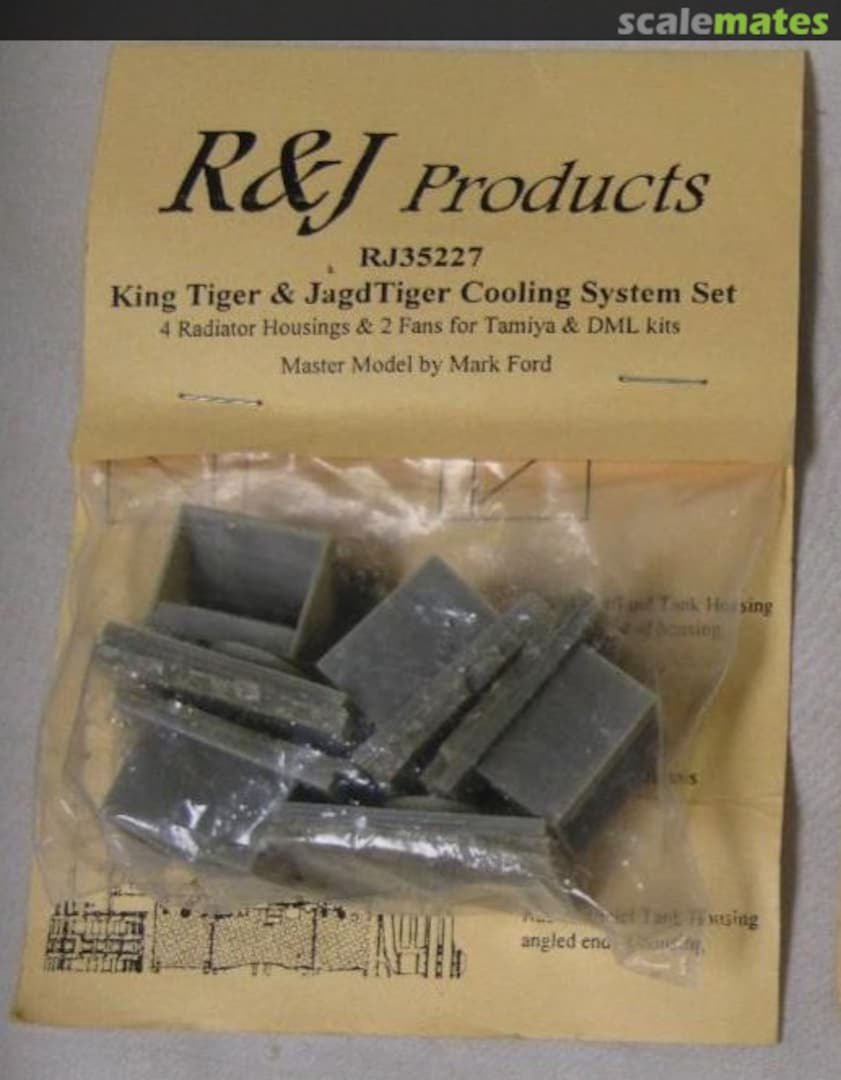 Boxart King Tiger & JagdTiger Cooling System Set RJ35227 R&J Products