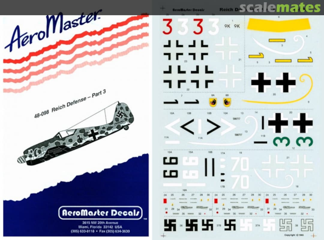 Boxart Reich Defence - Part 3 48-098 AeroMaster Boxart Reich Defence - Part 3 48-098 AeroMaster