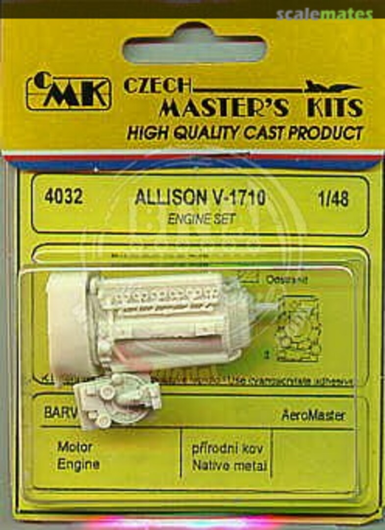 Boxart Allison V-1710 Engine Set 4032 CMK Boxart Allison V-1710 Engine Set 4032 CMK
