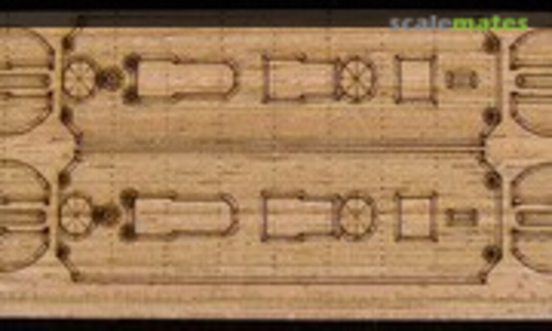 1:700 Imperial Chinese "Ch'ao-Yung & Yangwei" Wooden Deck for S-Model kit #PS700003 (ArtwoxModel AW20044) AW20044