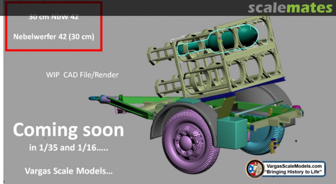 Boxart 30cm Nebelwerfer 42 TBA Vargas Scale Models
