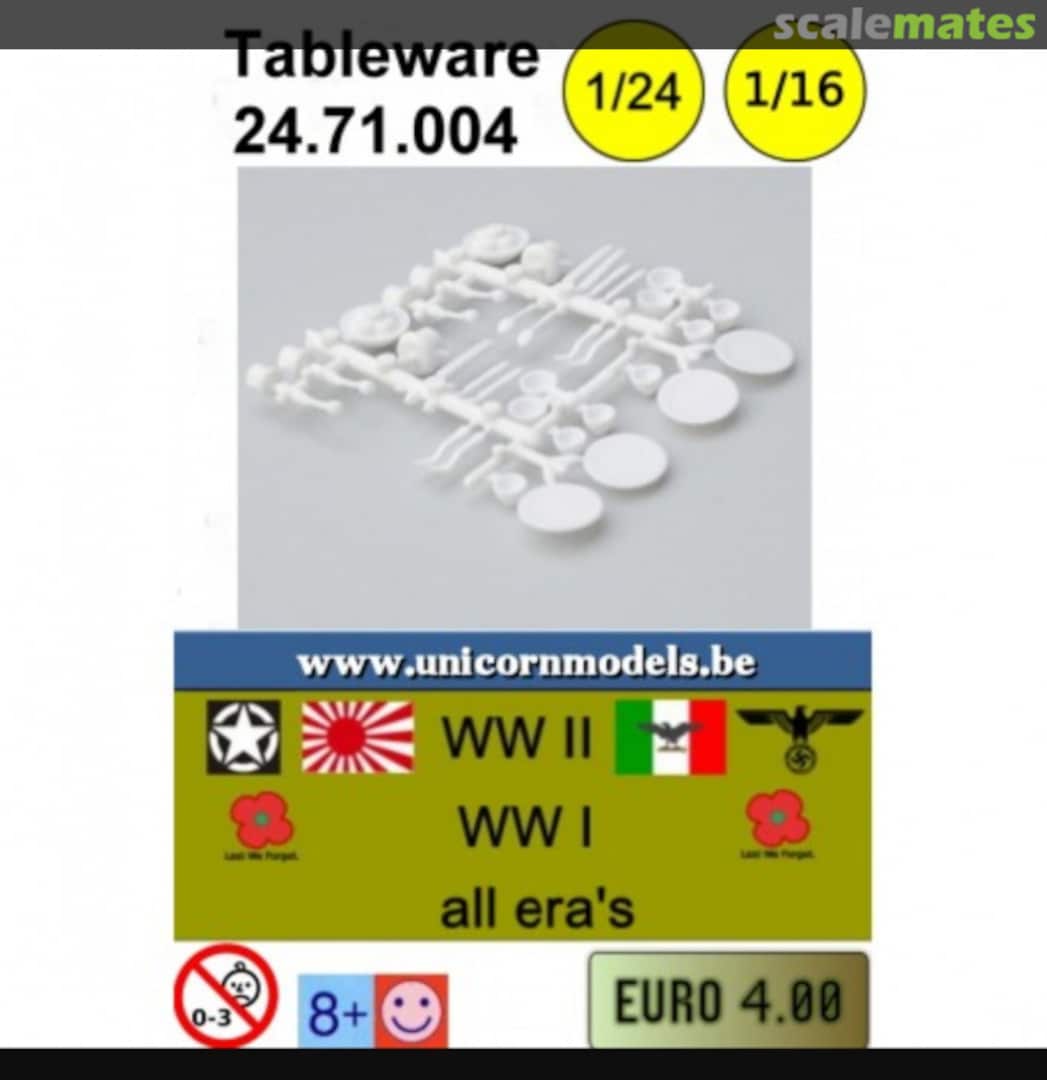 Boxart Tableware set 24.71.004 Unicorn Models Boxart Tableware set 24.71.004 Unicorn Models