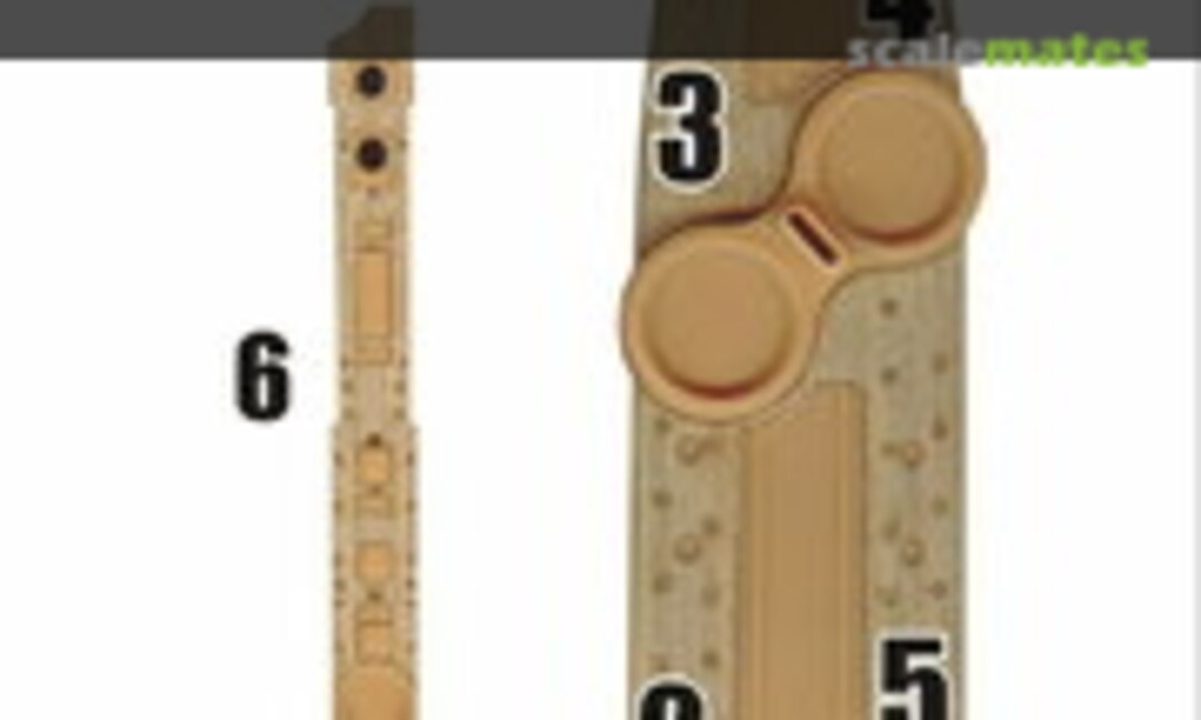 1:700 Imperial Chinese Ironclad Warship Ting Yuen Wooden Deck (Wood Hunter W70071) W70071