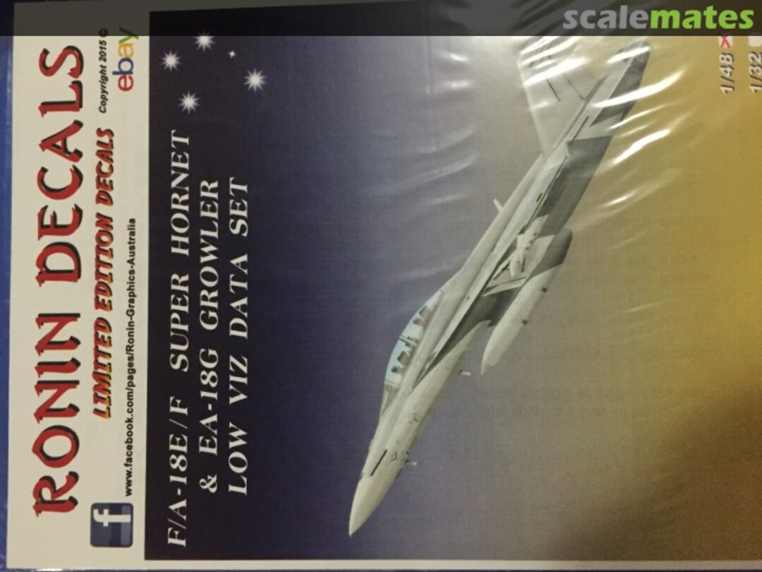 Boxart F/A-18F Super Hornet & EA-18G Growler Lo-Viz Data Set RDS-077 Ronin Decals Boxart F/A-18F Super Hornet & EA-18G Growler Lo-Viz Data Set RDS-077 Ronin Decals