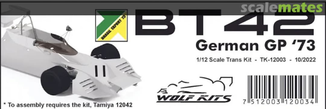 Boxart Brabham BT42 Trans kit TK-12003 Wolf Kits Boxart Brabham BT42 Trans kit TK-12003 Wolf Kits