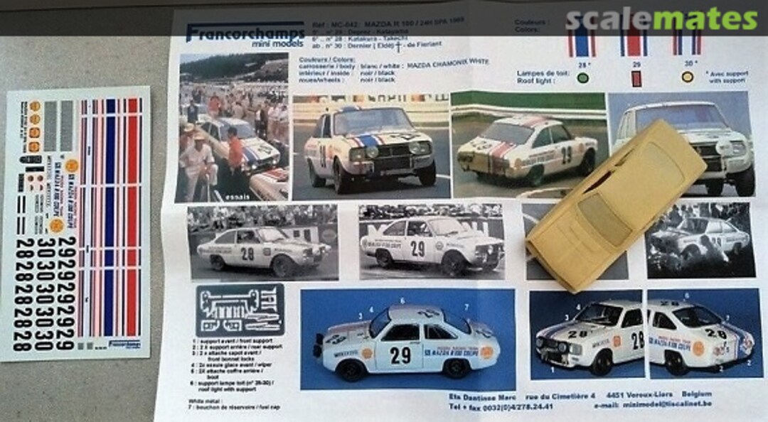 Boxart Mazda R100 M-C042 Francorchamps Mini Models Boxart Mazda R100 M-C042 Francorchamps Mini Models