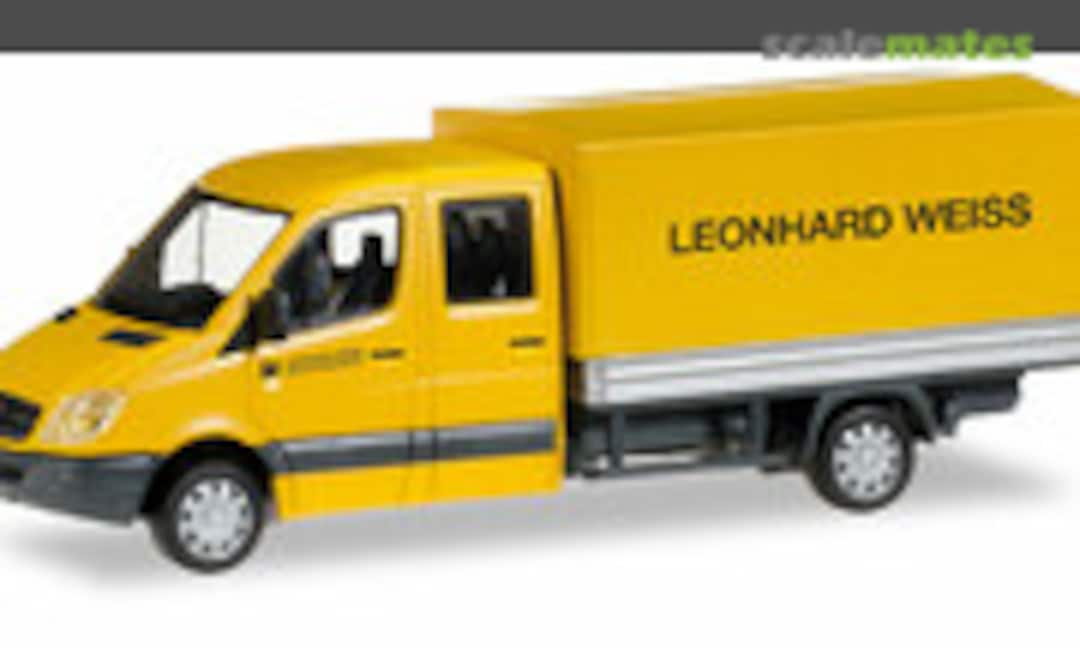 1:87 Mercedes-Benz Sprinter double cabin with platform &quot;Leonhard Weiss&quot; (Herpa 092326)