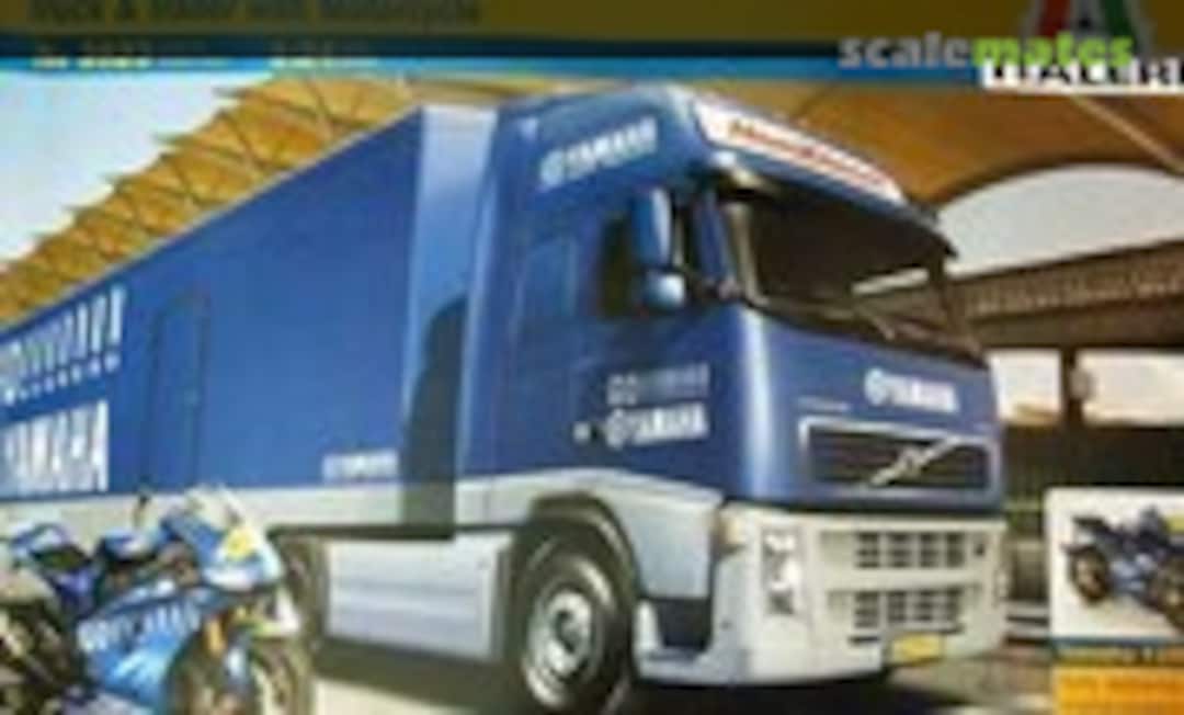 1:24 Yamaha Racing Team Truck & Trailer with Bike – Moto GP 2004 (Italeri 3823)