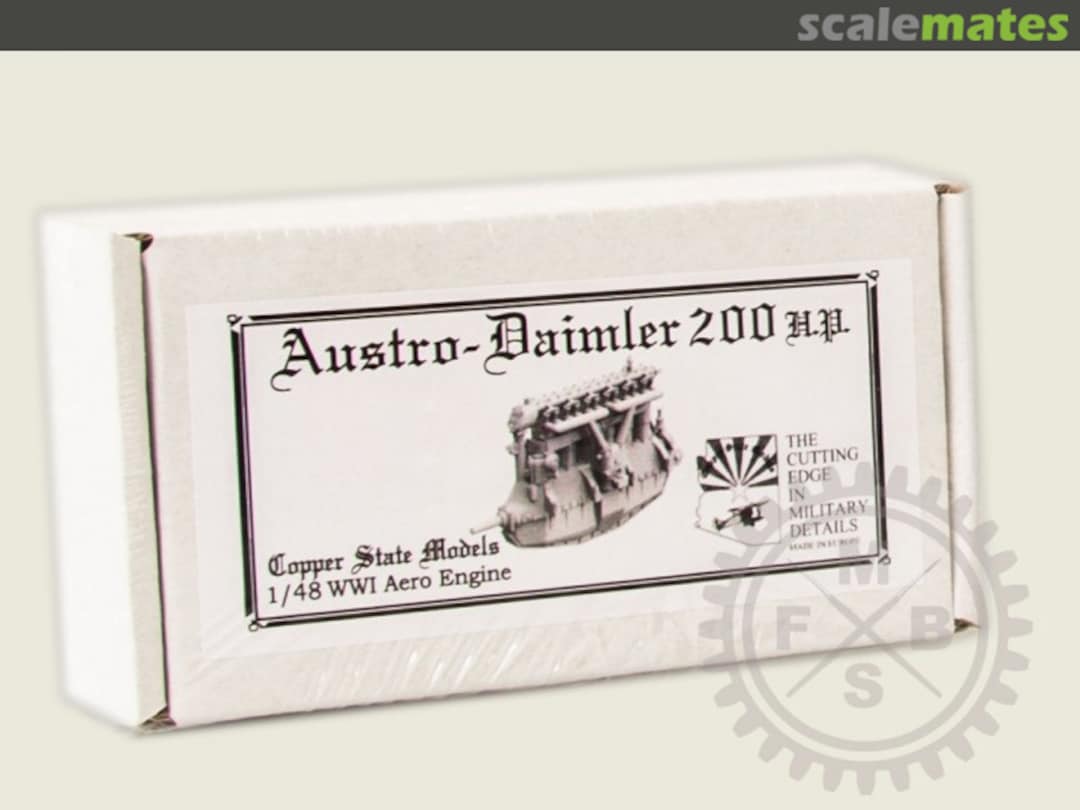 Boxart WWI Aero Engine - Austro-Daimler 200 H.P. E48012 Copper State Models Boxart WWI Aero Engine - Austro-Daimler 200 H.P. E48012 Copper State Models
