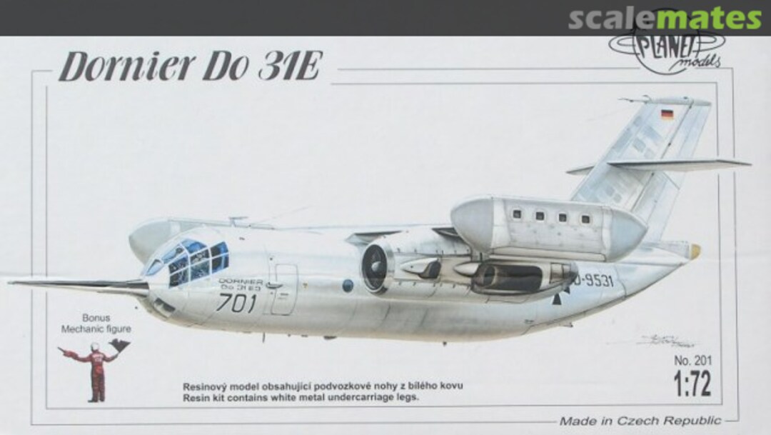 Boxart Dornier Do 31E 201 Planet Models Boxart Dornier Do 31E 201 Planet Models
