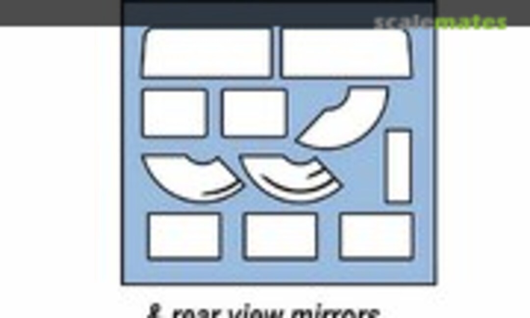 1:35 Painting masks and rear view mirrors for Hummer (DANmodels DM35804A) DM35804A